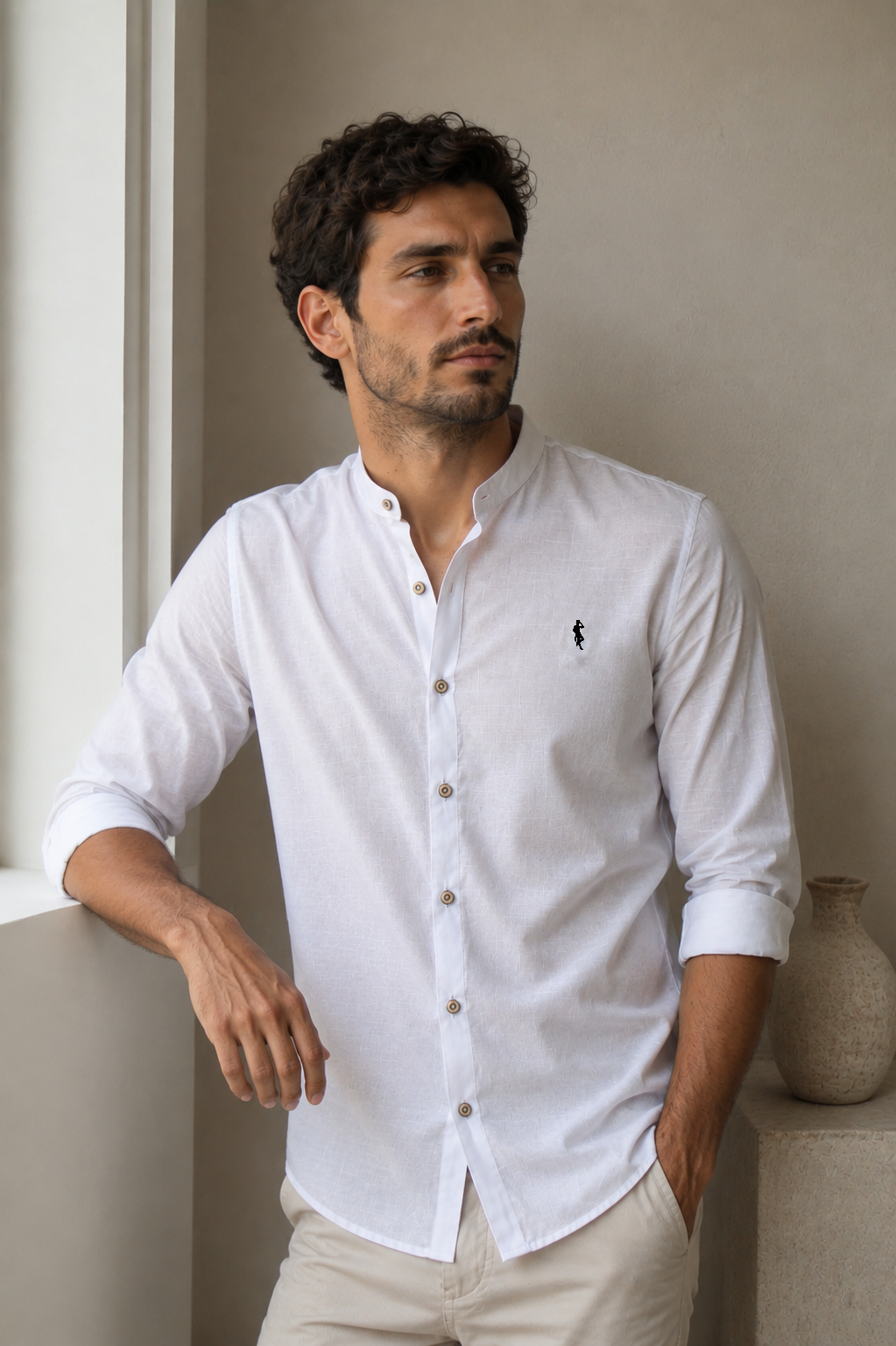 Camisa Blanca - Manga larga