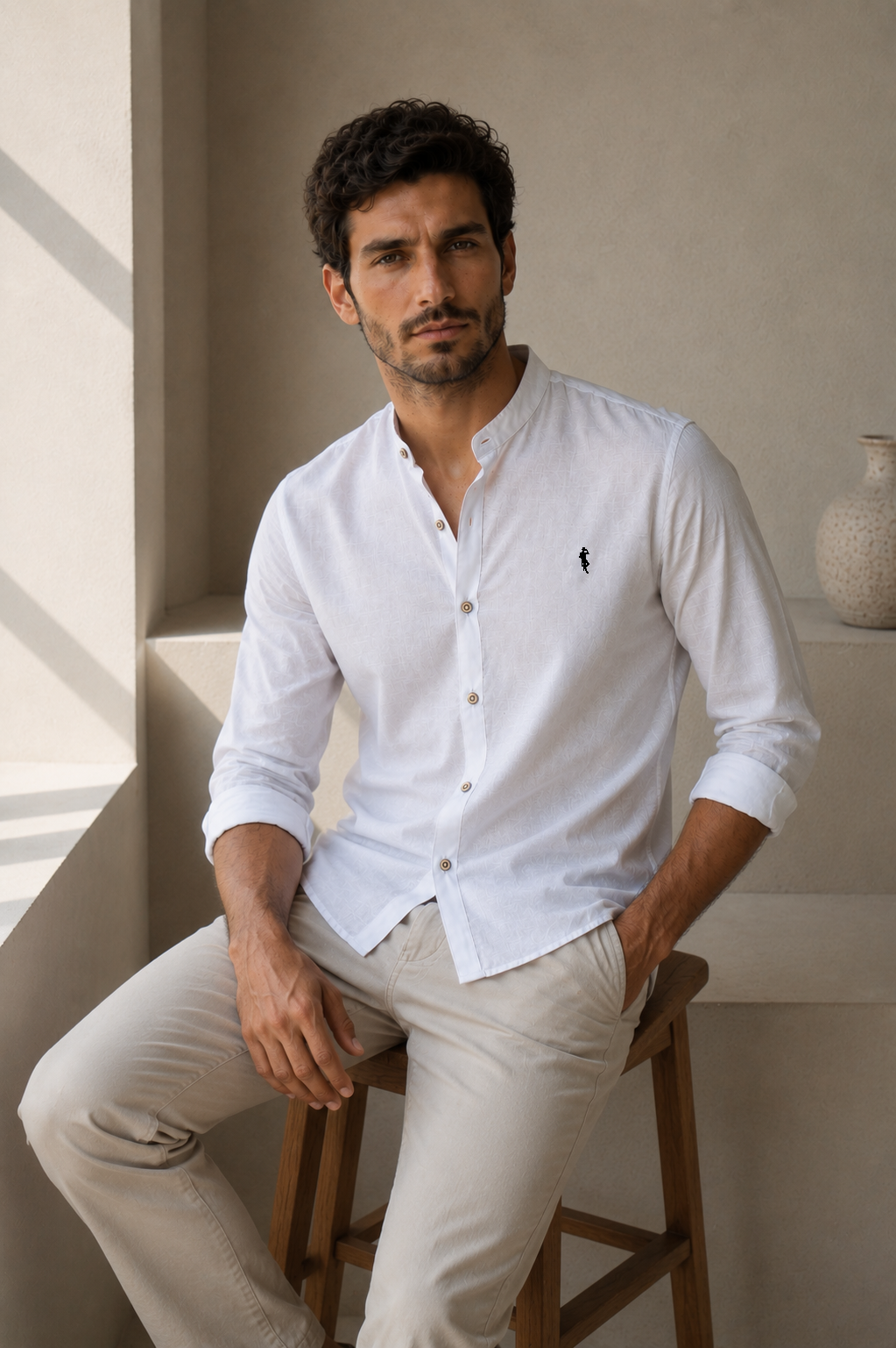 Camisa Blanca - Manga larga