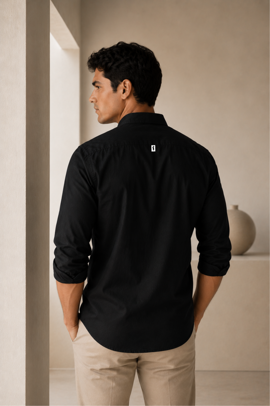 Camisa Negra - Manga larga