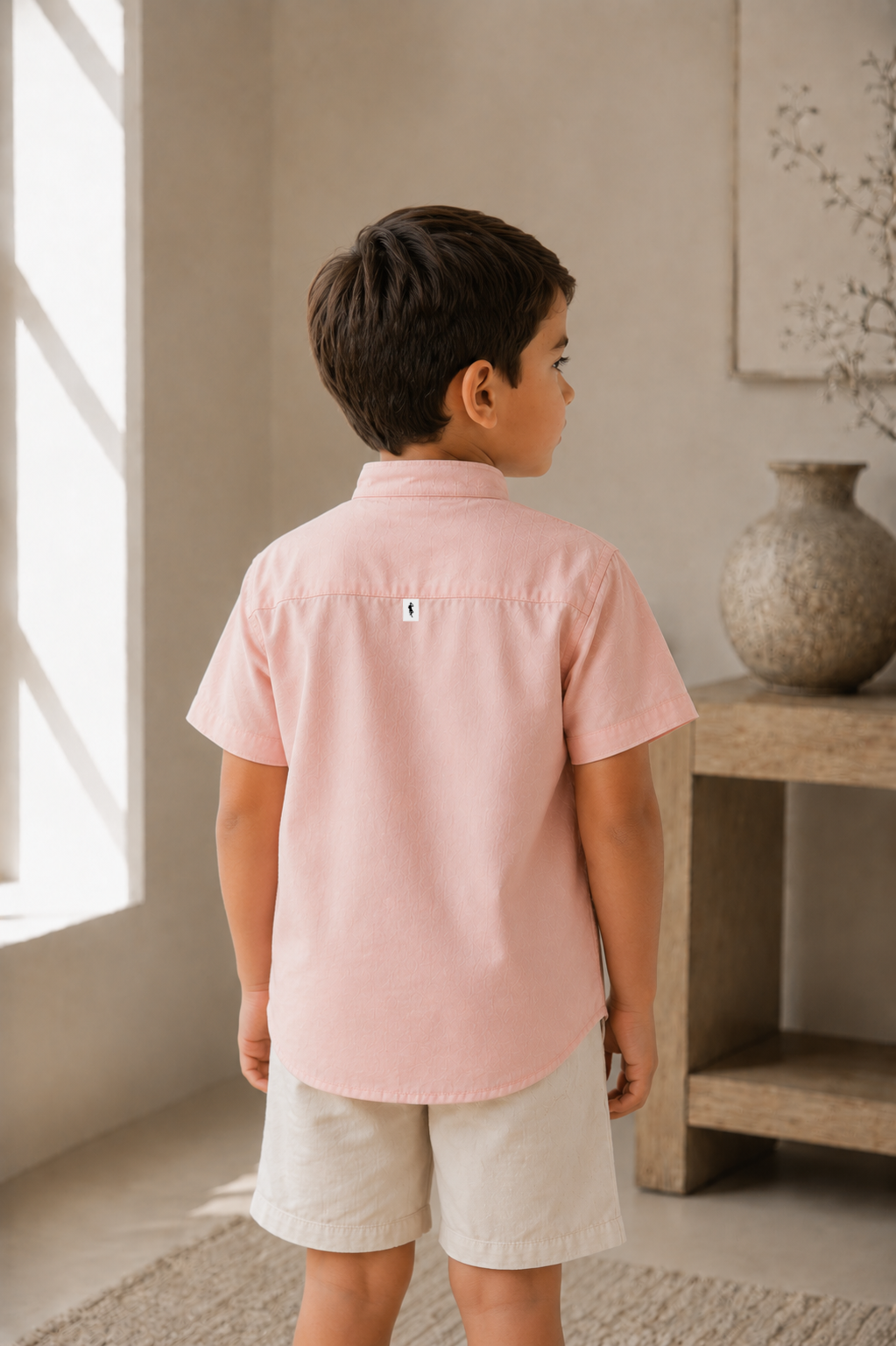 Camisa palo de rosa - Manga corta