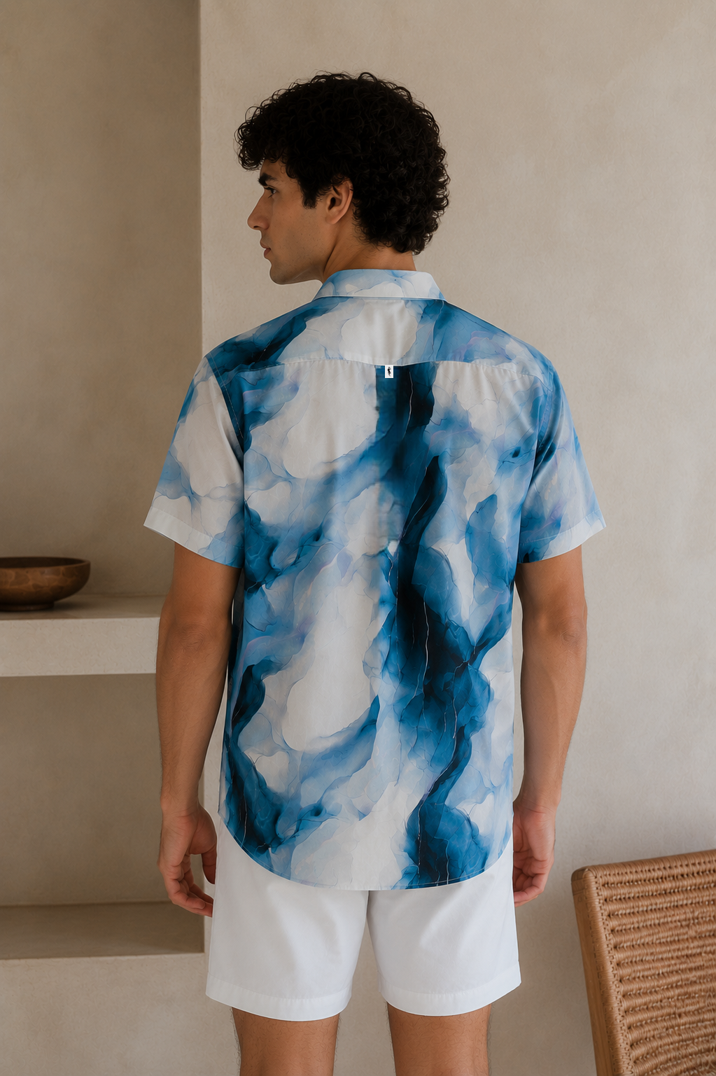 Camisa Ultra Moda - Acuarela Azul