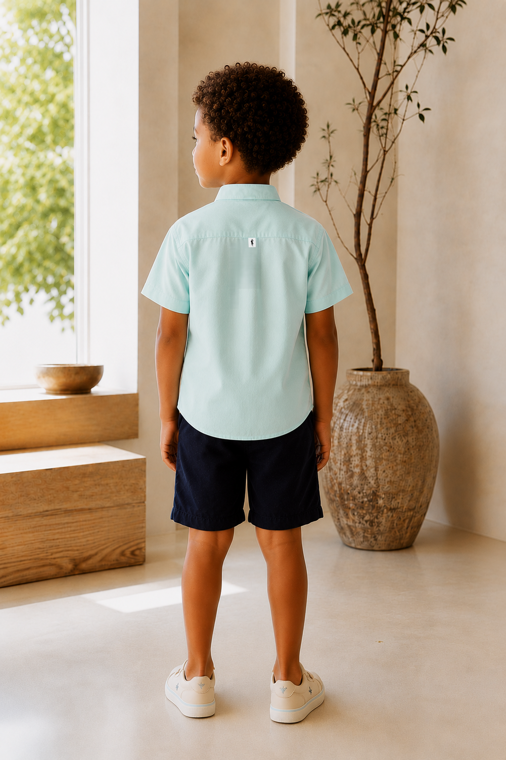 Camisa verde menta - Manga corta